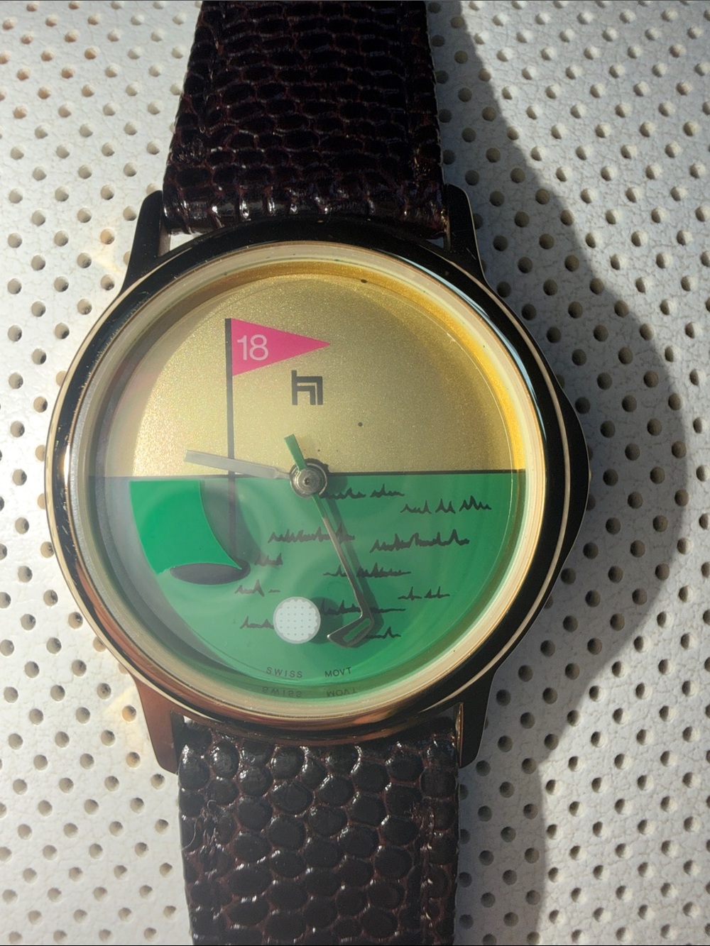 Vintage Bernard Hurtig 18th Hole Watch See Video - Picture 3 of 8
